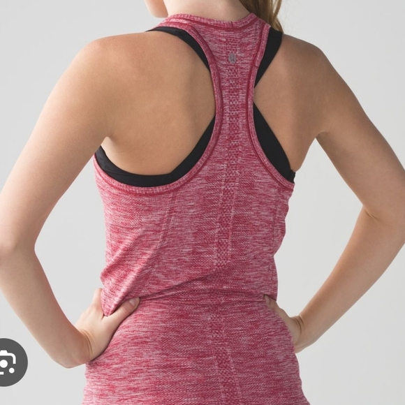 Lululemon Swiftly Tech Tank Top Heathered Cranberry Red 4 - Picture 14 of 16
